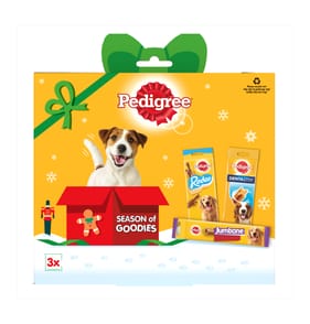 Pedigree Christmas Present Gift Box Adult Dog Treats Mixed 237g