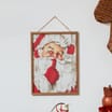Festive Feeling Alpine Woods Santa Hanging Plaque