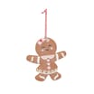 Sleigh Bells Gingerbread Hanging Decoration - Girl