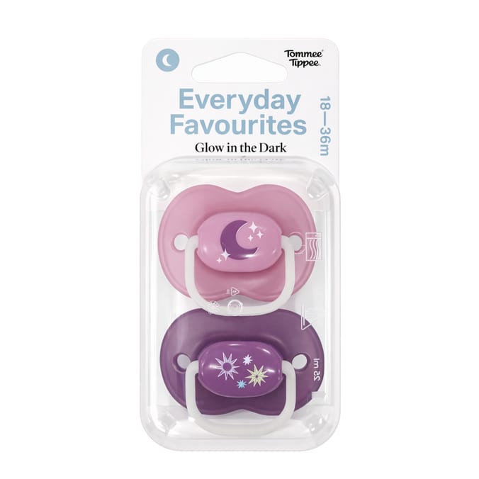 Tommee Tippee Everyday Favourites Glow In The Dark Soother 18-36 Months
