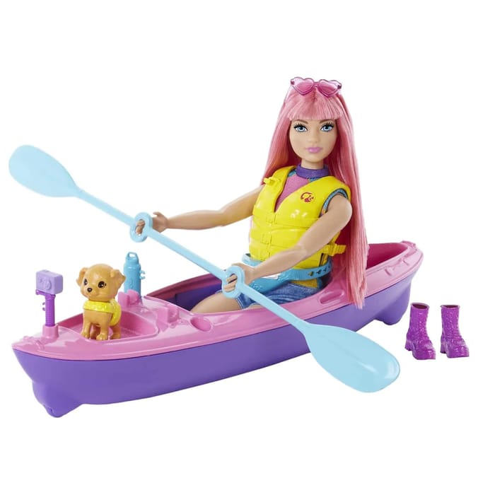 Barbie It Takes Two Camping Daisy Doll & Kayak HDF75