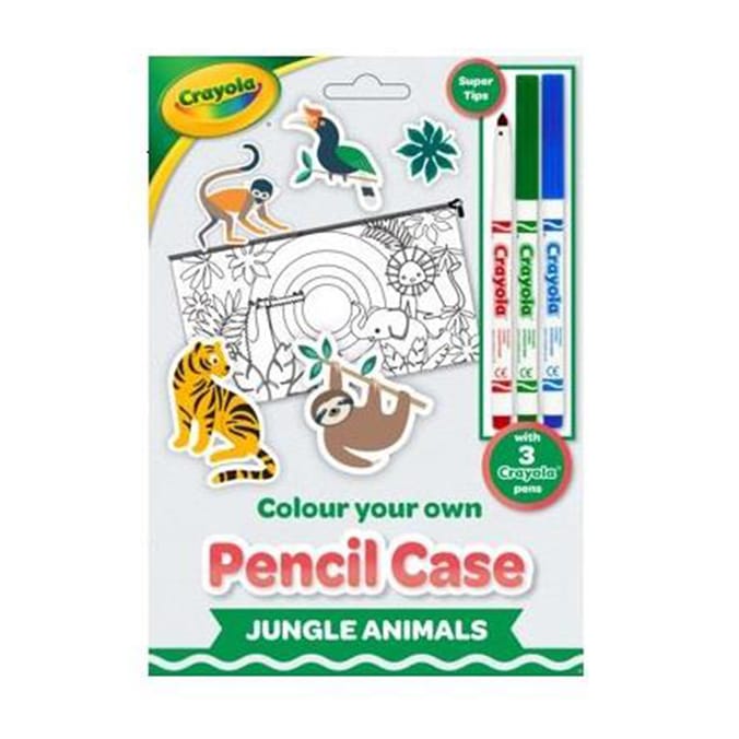 Crayola Colour Your Own Pencil Case Assorted