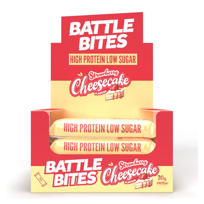 Battle Bites Dynabar 60g - Strawberry Cheesecake x12