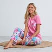  Originals Ladies Floral T-Shirt & Long Pants Pyjama Set