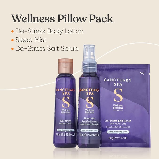 Sanctuary Spa Wellness Pillow Pack Gift Set