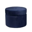 Home Collections Round Velvet Pouf