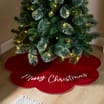 Festive Feeling Christmas Tree Skirt - Merry Christmas