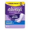Always Discreet Sensitive Bladder Extra Secure Long Plus 10 Pads
