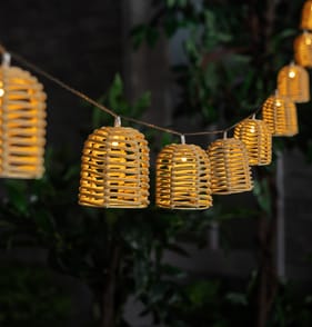 Firefly 10 Rattan String Solar Lights