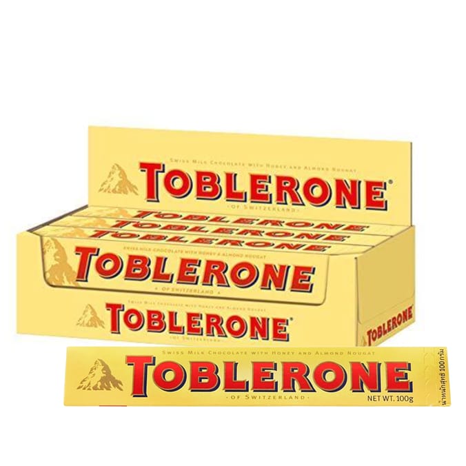 Toblerone Milk Chocolate Bar 100g x20