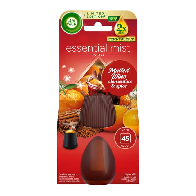 Air Wick Mulled Wine Essential Mist Diffuser Single Refill 20ml
