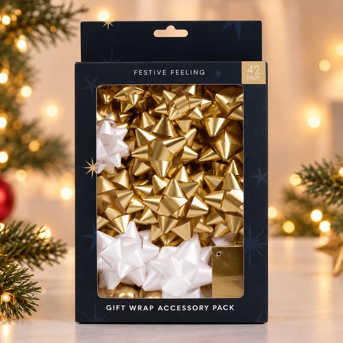  Festive Feeling Gift Wrap Accessory 42 Pack