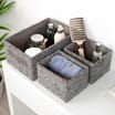 3 Piece Fabric Storage Box Set