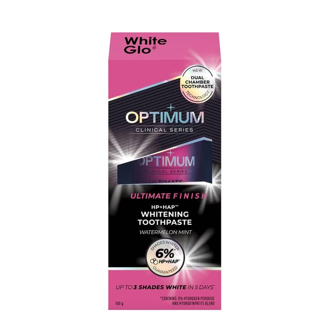 White Glo Optimum Whitening Toothpaste Watermelon Mint 100g