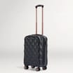 Salisburys Embossed Quilted Shell Suitcase - Black