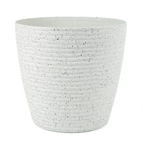 Jardin Thread Plastic Planter 35cm - White
