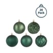 Festive Feeling 8cm Christmas Bauble 20 Pack