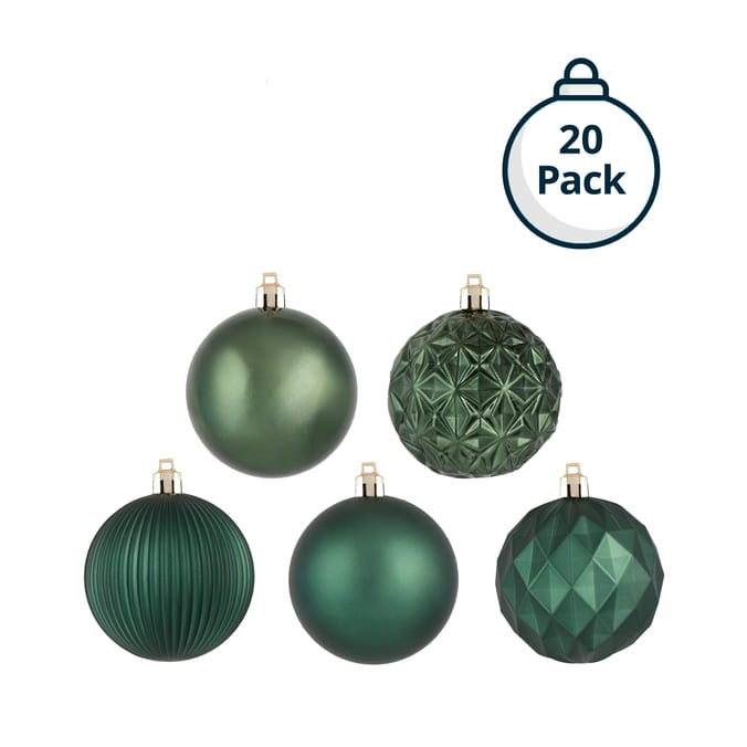 Festive Feeling 8cm Christmas Bauble 20 Pack