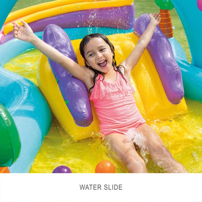 Intex Dinoland Play Centre Inflatable Kids Pool with Slide