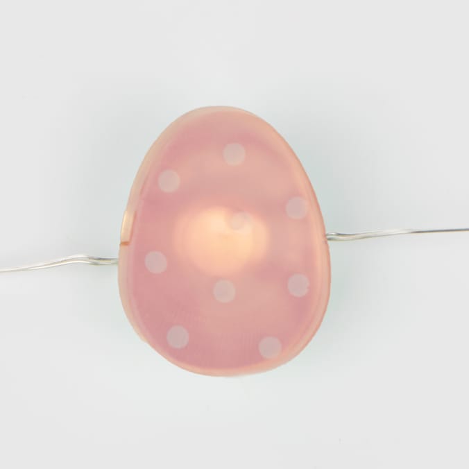 Happy Easter 20 LED Battery Operated Copper Lights