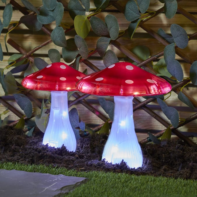 Firefly Mushroom Stake Solar Light