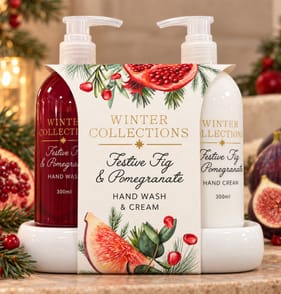 Winter Woodland Hand Duo Festive Fig & Pomegranate
