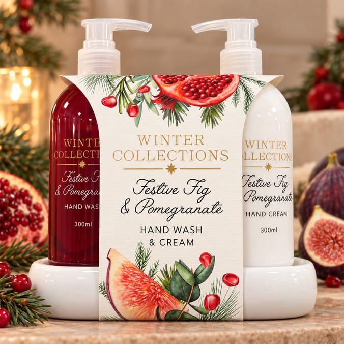 Winter Woodland Hand Duo Festive Fig & Pomegranate