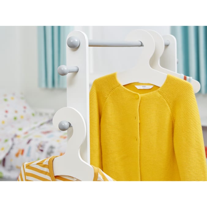 Liberty House Toys Kids Hanging Rail with Extra Storage