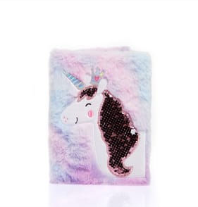 ScribblePop Shop Fluffy Notebook - Unicorn