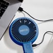 Pifco 2-In-1 Rechargeable Handheld Fan - Blue