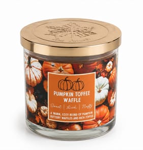 Ivy Cottage Fall Scented Candle 350g - Pumpkin Toffee Waffle