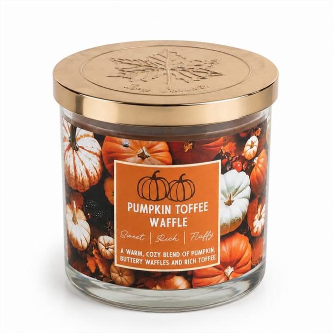 Ivy Cottage Fall Scented Candle 350g - Pumpkin Toffee Waffle
