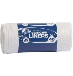 Buffalo Tie Handle Swing Bin Liners 40 Litre 30 Pack