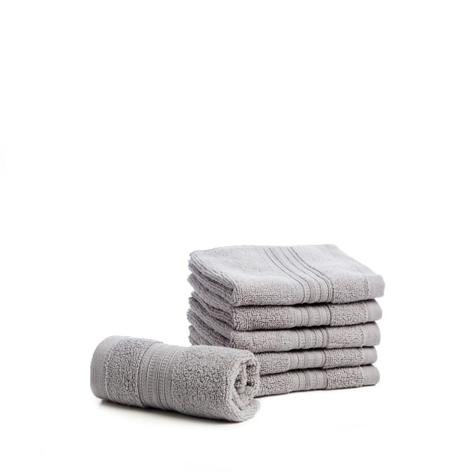 Home Collections Silver 6 Luxury Face Cloths