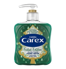 Carex Festive Edition Antibacterial Hand Wash 250ml - Frosted Eucalyptus and Cedar 