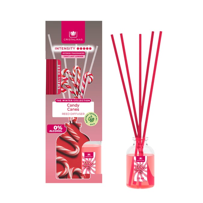  Cristalinas Reed Diffuser 25ml - Candy Canes