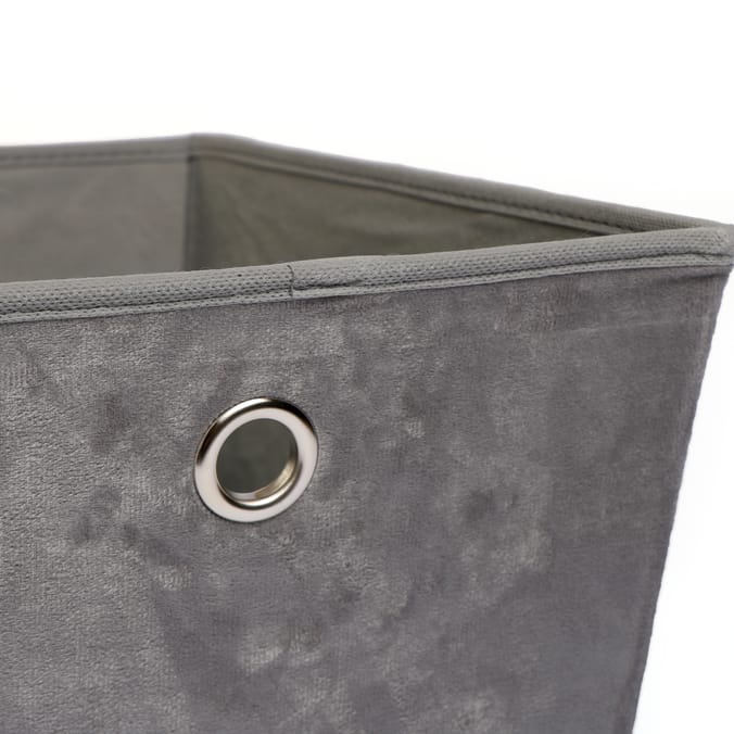 Home Collections Velvet Storage Basket