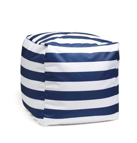 The Outdoor Living Collection: Outdoor Cube - Navy Stripe