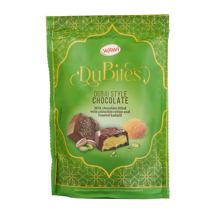 Wawi Dubites Dubai Style Pistachio Chocolate 100g