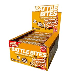 Battle Bites High Protein Bars - Caramel Pretzel x12