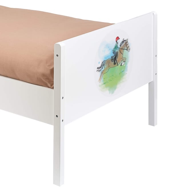 Liberty House Toys Kids White Single Bed – Horse Rider
