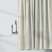 Shower Curtain With Hooks - 2 Tone Green Stripes