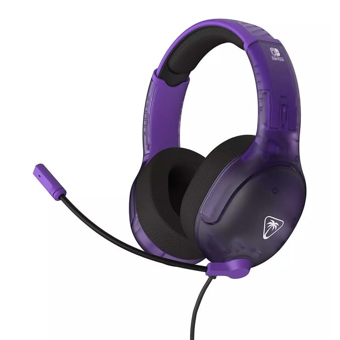 Turtle Beach Airlite Fit Wired Gaming Headset with Flip-to-Mute Mic - Ghost Purple