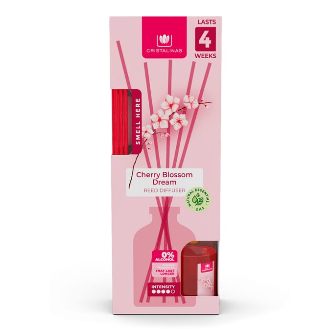 Cristalinas Reed Diffuser 25ml - Cherry Blossom Dream