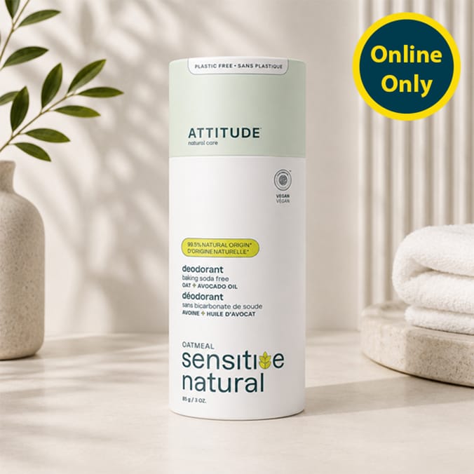 Attitude Natural Care Avocado Oatmeal Sensitive Natural Deodorant 85g