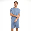 Originals Mens Blue T-Shirt & Shorts Pyjama Set