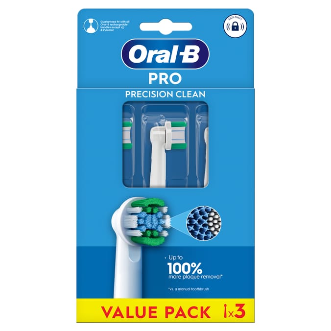 Oral-B Pro Precision Clean Toothbrush Heads Refill 3 Pack