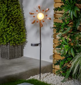 Firefly Solar Light Co Wind Spinner Stake Light - Bronze