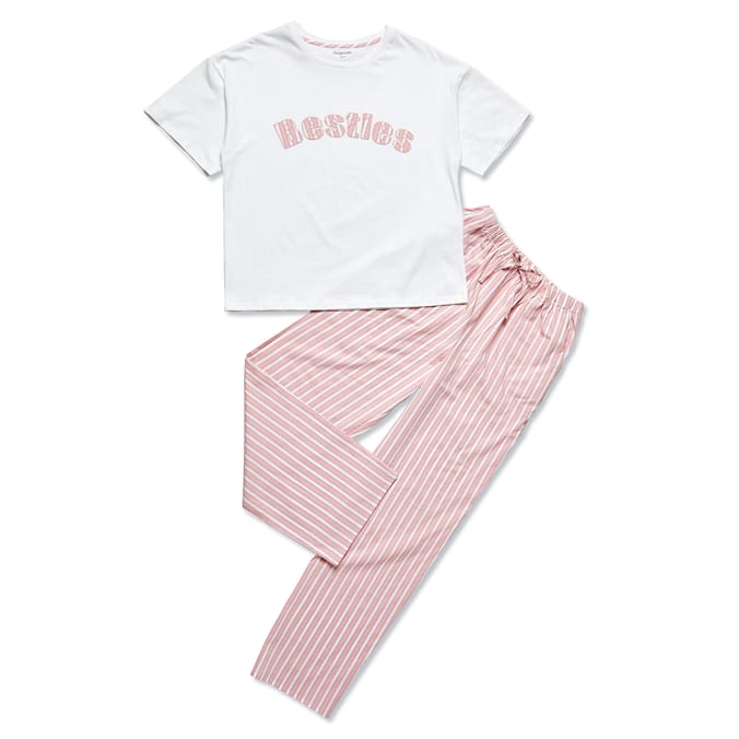 Originals Ladies Besties Pink Pyjama Set