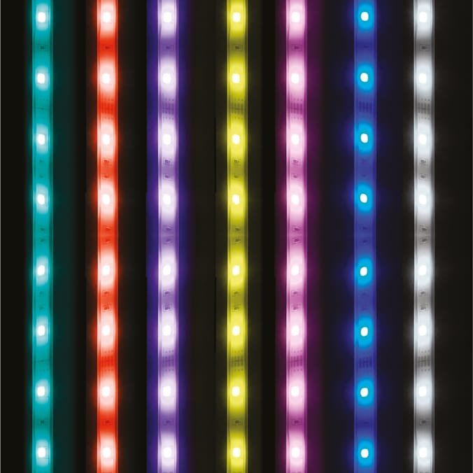 Prestige Battery Powered RGB Flexi Strip Lights 3m